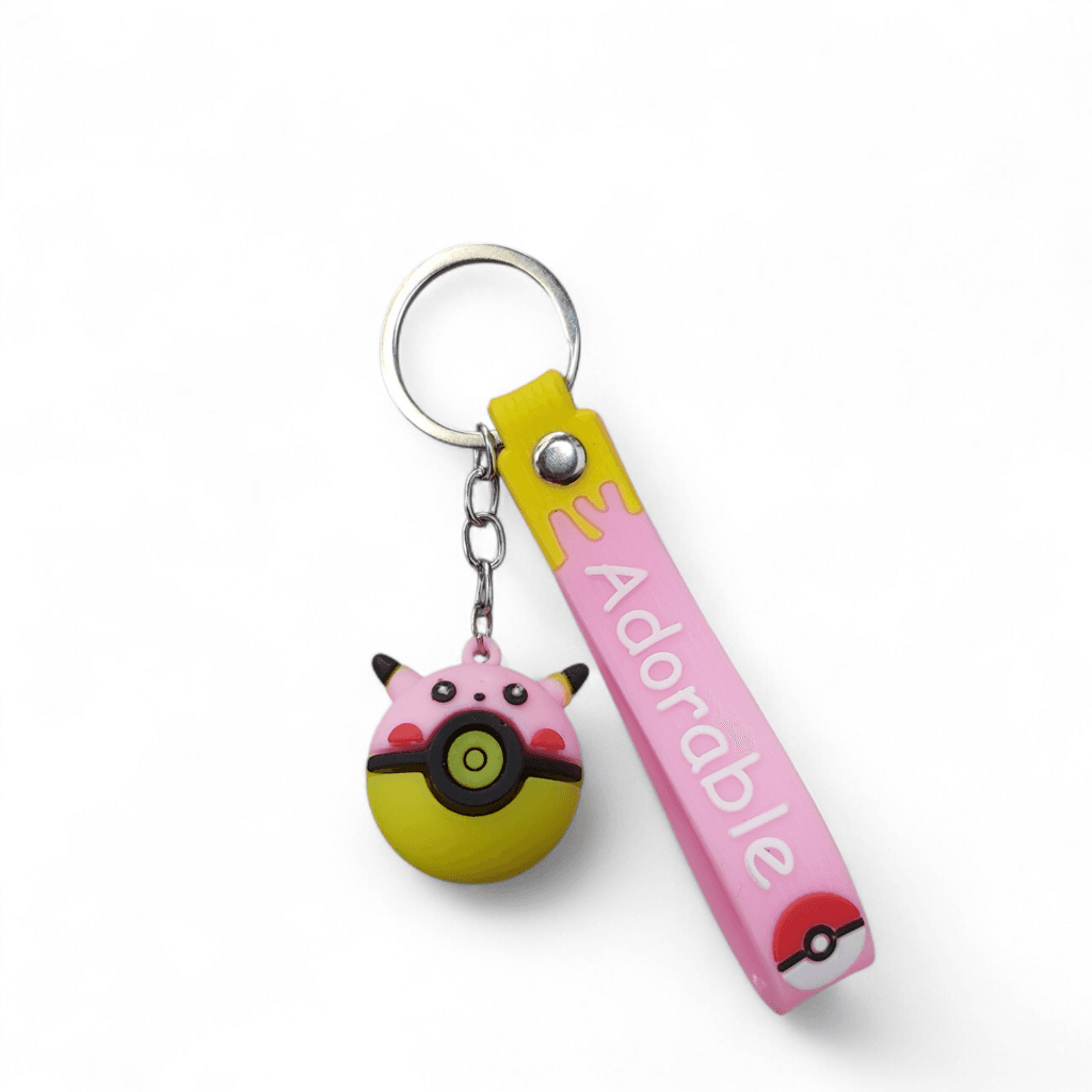PokeBall Key Chain (Pink) 1
