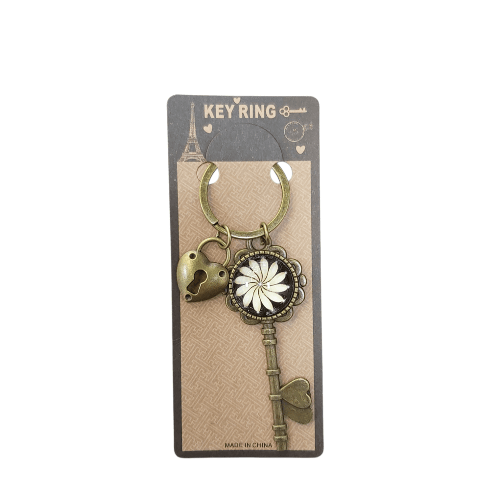 Key Chain 4 - Heart Lock (Gold) 1