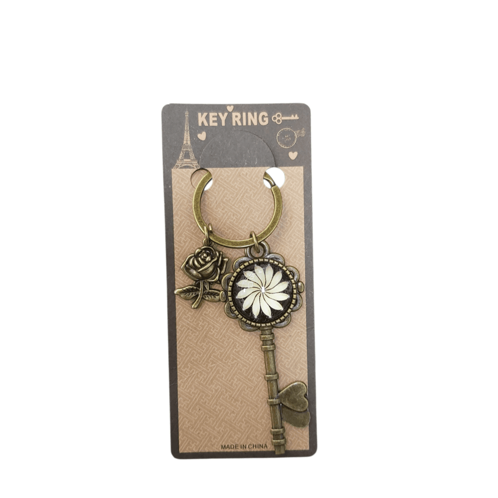Key Chain 4 - Flower (Gold) 1