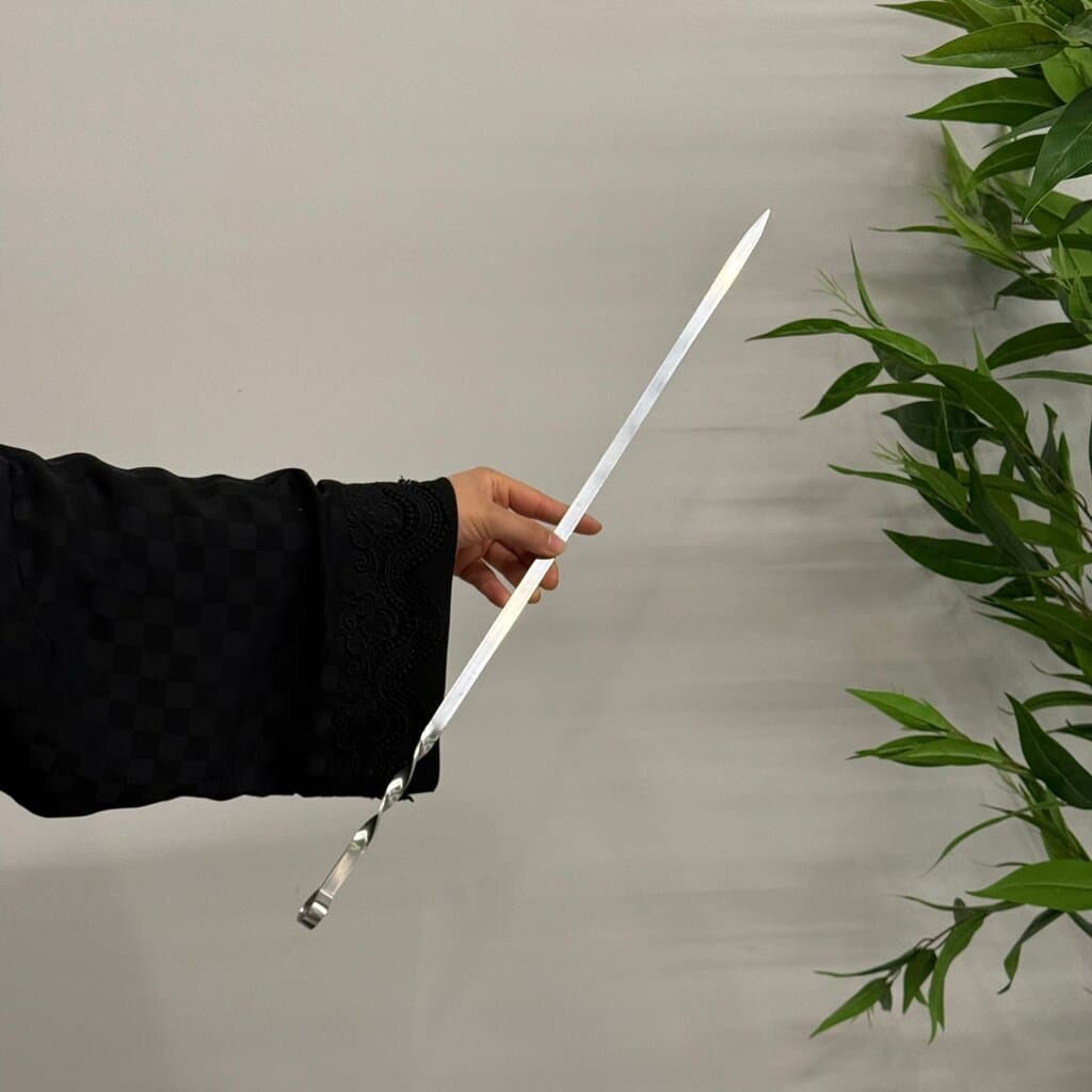 Silver Stainless Steel Barbecue Skewer 4