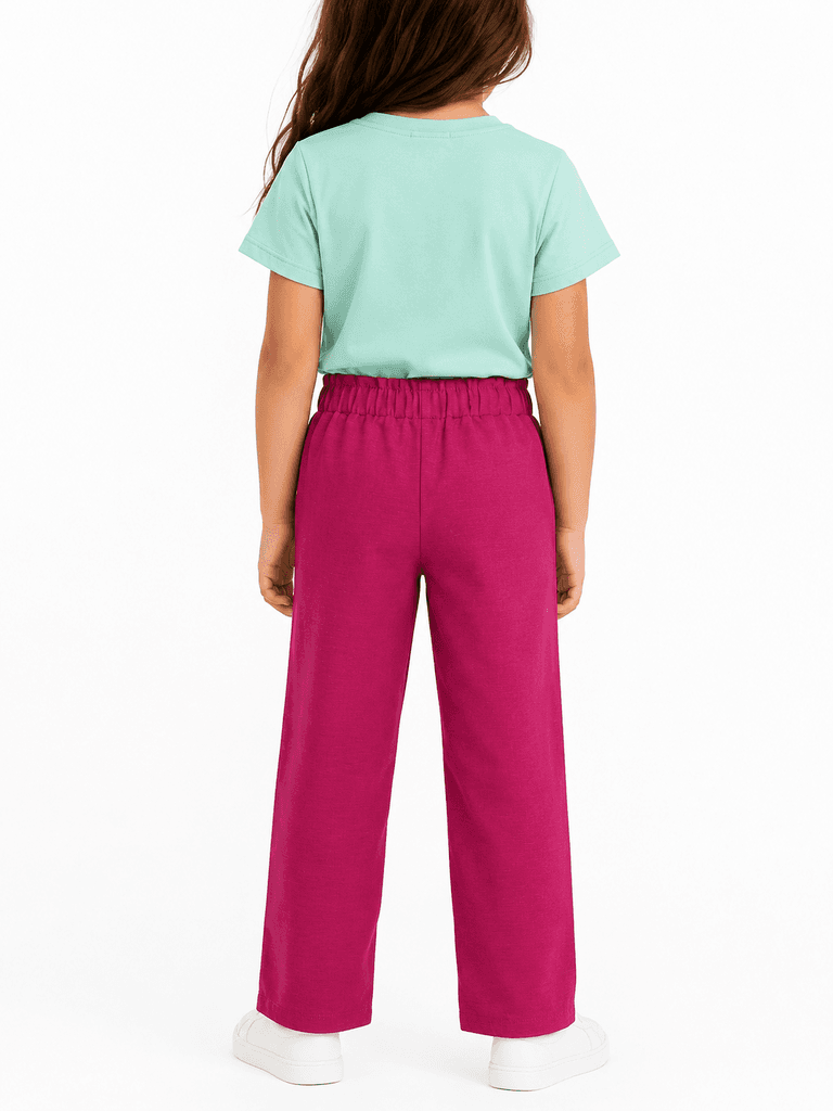 Pandax Girls Premium Mint Green Cotton T-Shirt and Pajama Sleepwear Set - 9 years 2