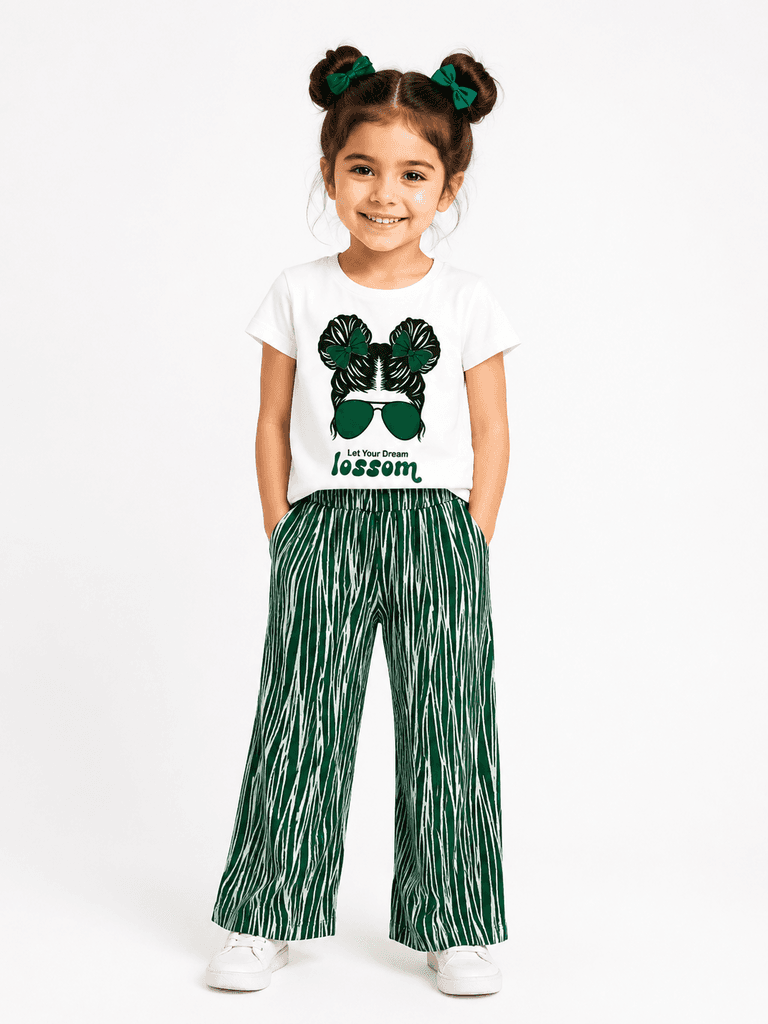 Mary Life Kids' Premium Cotton 3-Piece Set - Green (Size 8) 1