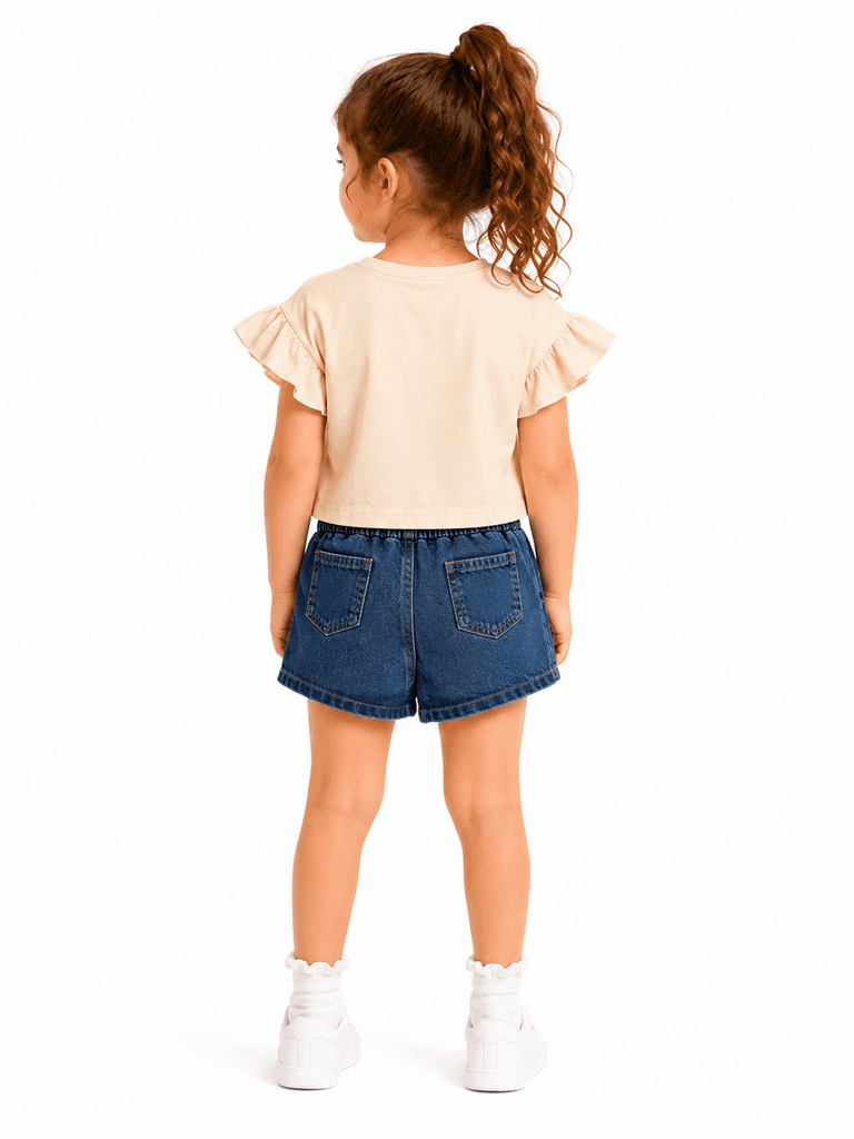 Sealy Kid Premium Cotton T-Shirt and Shorts Two-Piece Set - Ivory (3 years) 2
