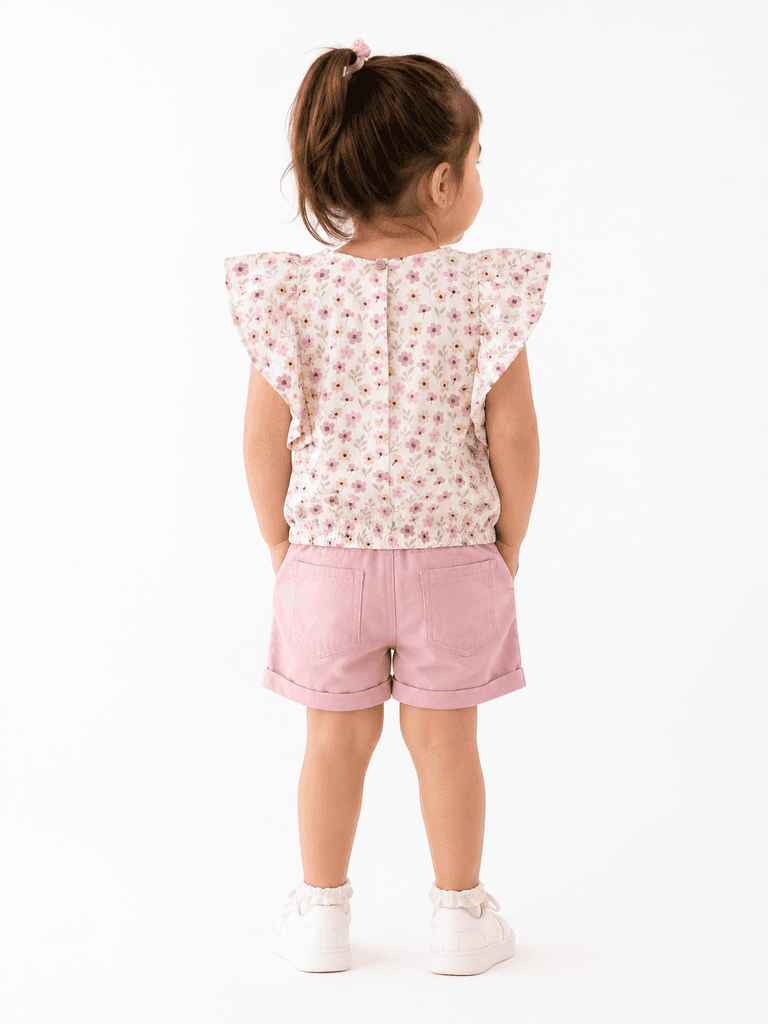 Pampal Kids' Two-Piece T-Shirt and Shorts Set - Pink (7 years) 2