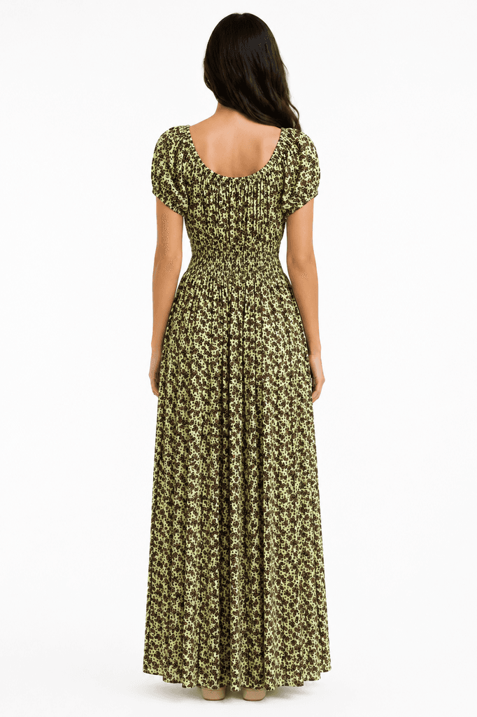 BIGDART Women's Pure Cotton Casual Dress - Green (M) 2