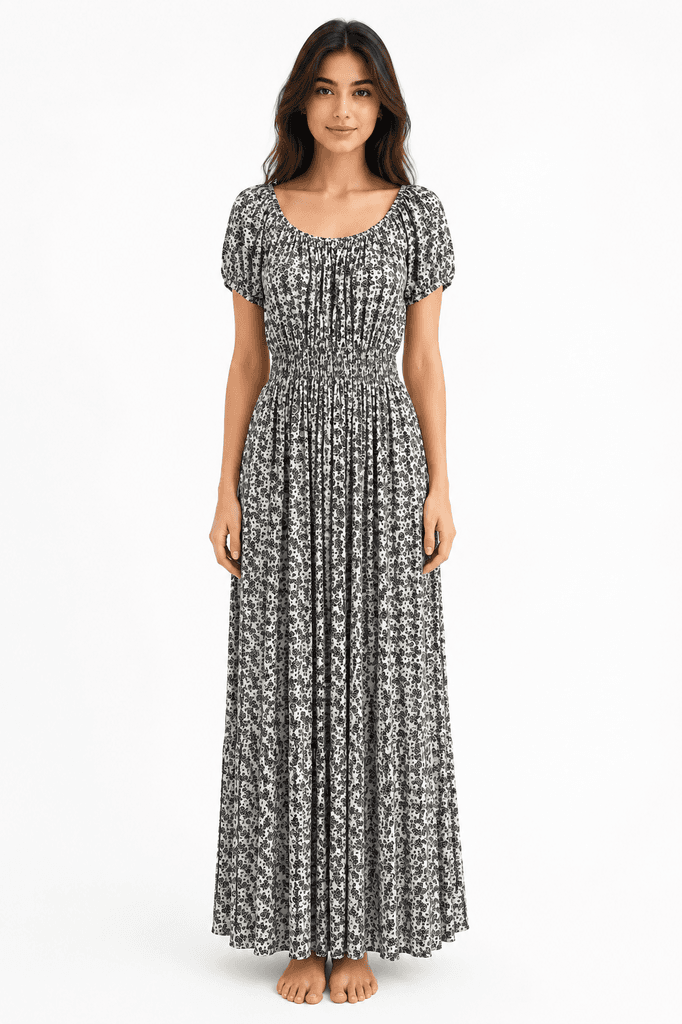 BIGDART Women's Pure Cotton Casual Dress - Black (M) 1