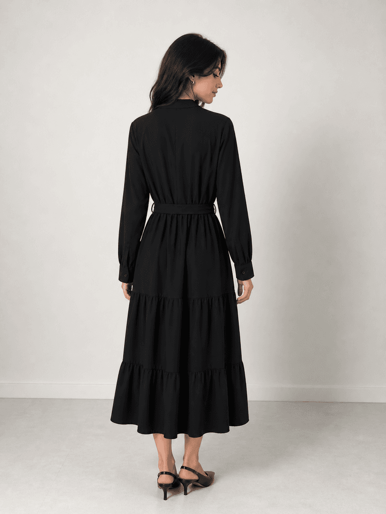 Kitata Women's Premium Cotton Dress - Black (S) — photo 2