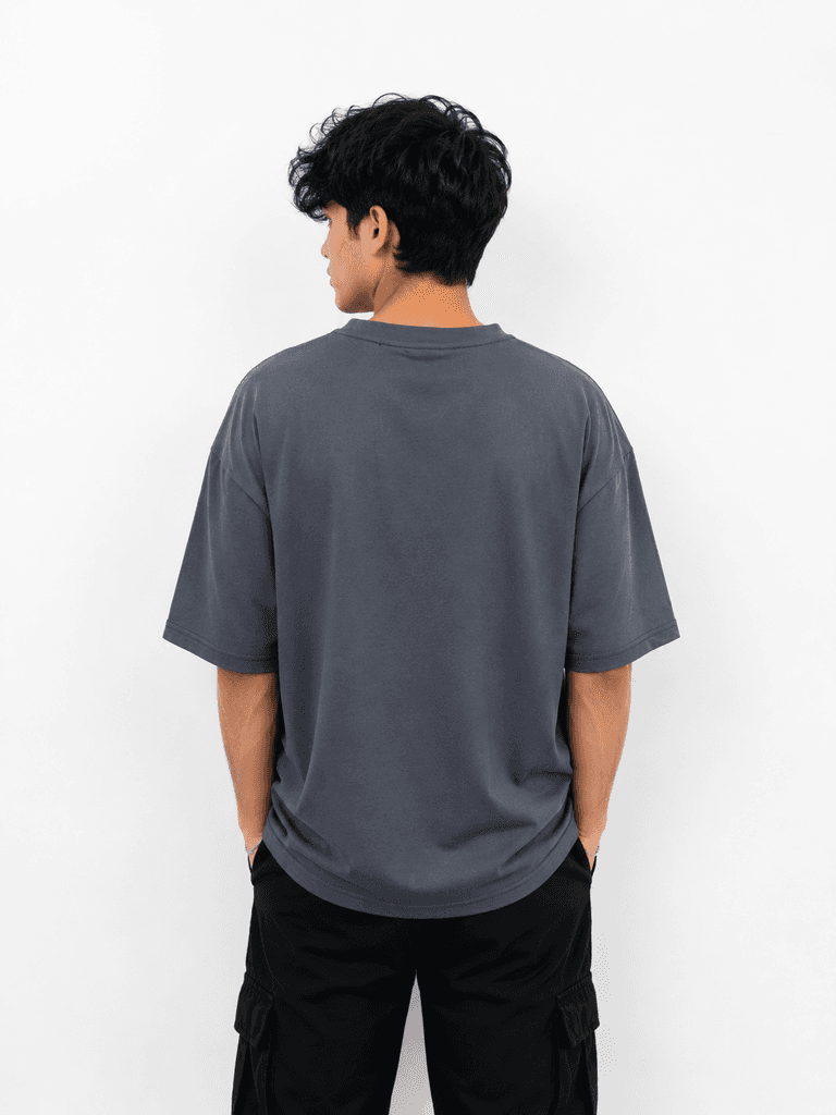 Indigo Park Men's Classic Cotton T-Shirt - Gray (M) 2