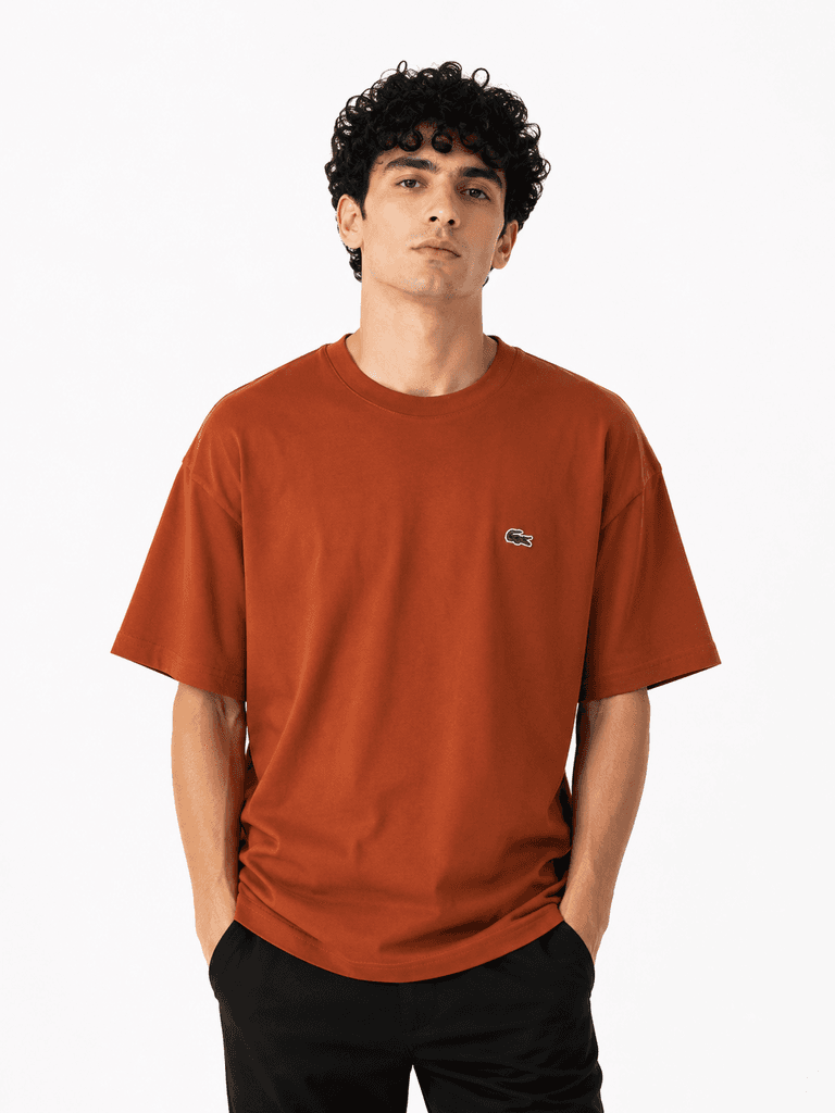 Lacoste Men's Classic Premium Cotton T-Shirt - Burnt Orange (M) 1