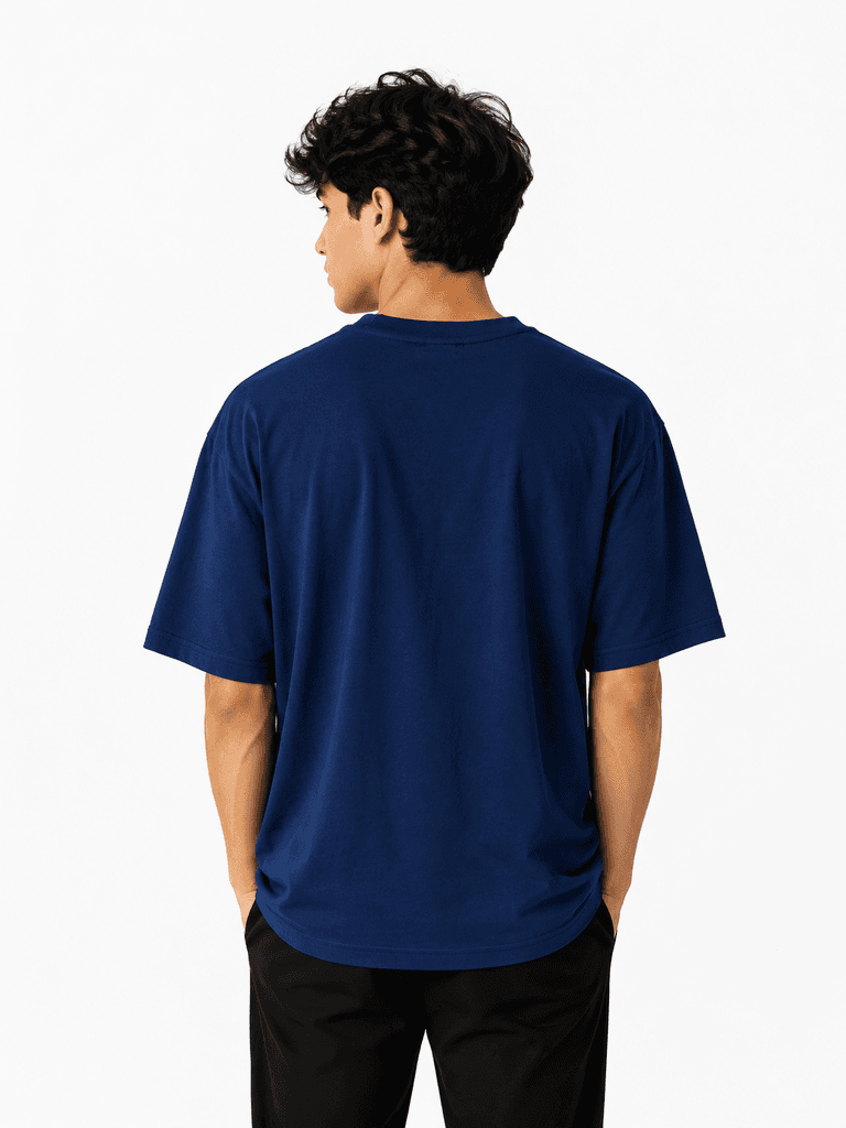 تیشرتی پیاوانەی Lacoste لە لۆکەی ئاسایی پلەیەکی باڵا - شینی دەریایی (M) 2