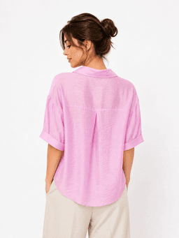 Reyon Women's Elegant Polyester Shirt - Pink (S) — photo 2