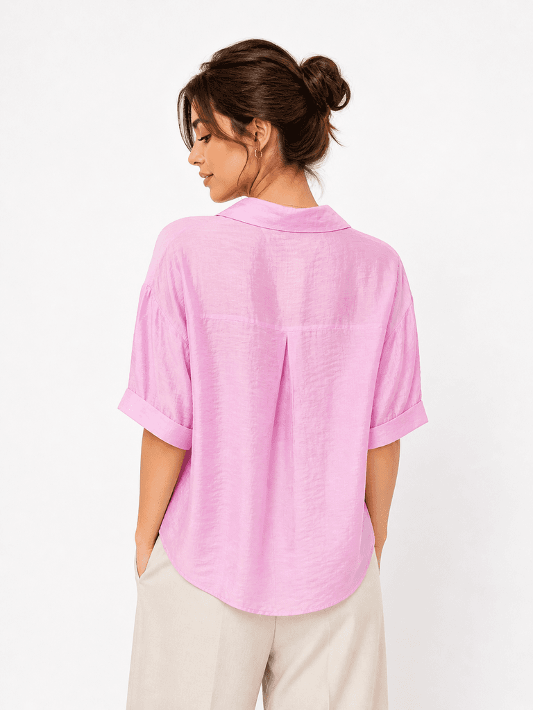 Reyon Women's Elegant Polyester Shirt - Pink (S) — photo 2