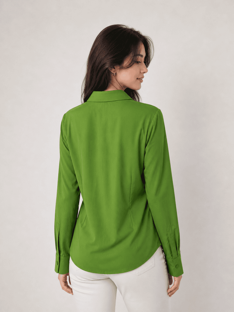 Reyon Women's Premium Cotton Shirt - Green (S) 2