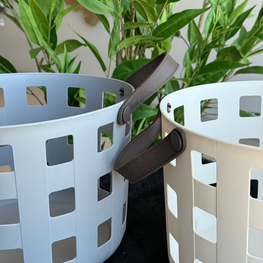 Multi-Purpose Round Storage Baskets With Handles 7