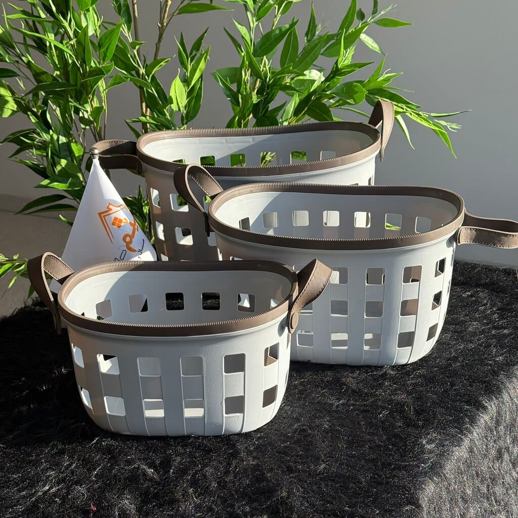 Durable Multi-Purpose Storage Baskets With Handles 3