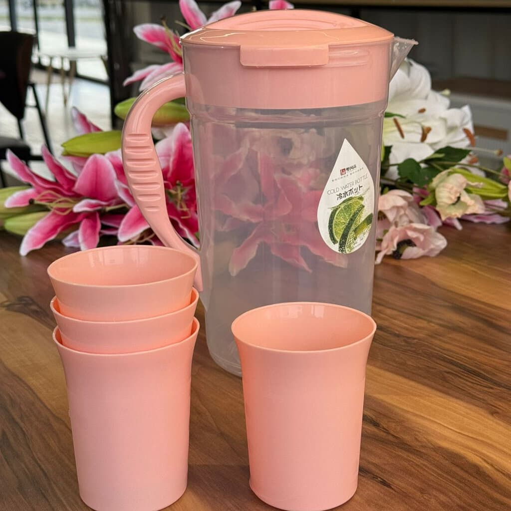 Water And Juice Plastic Pitcher Set 8