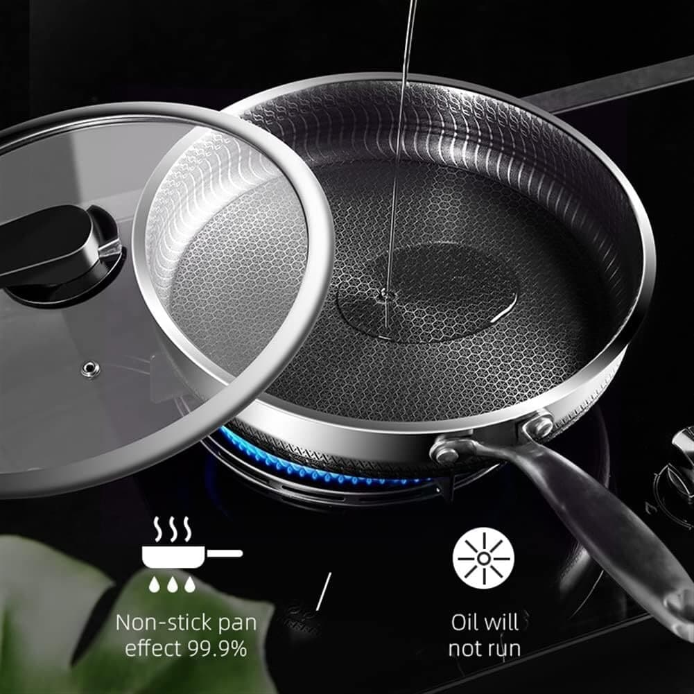 Hausberg Stainless Steel Frying Pan - 26cm 4