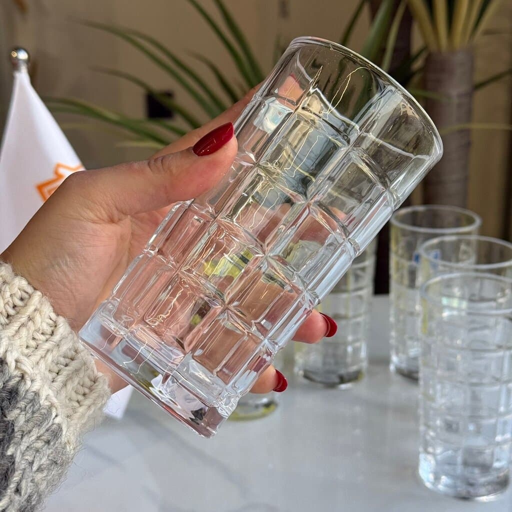 6 PCS- Modern Clear Glassware Set 2