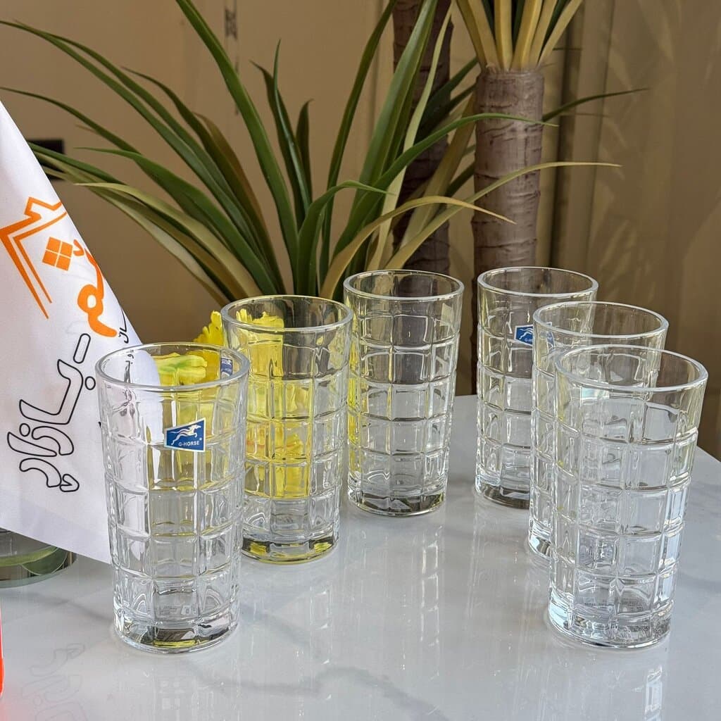 6 PCS- Modern Clear Glassware Set 3