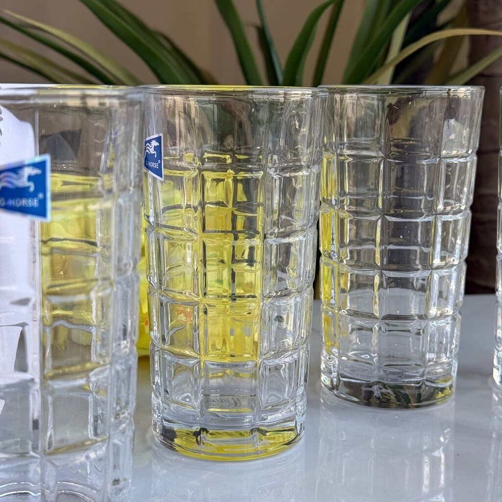 6 PCS- Modern Clear Glassware Set 4