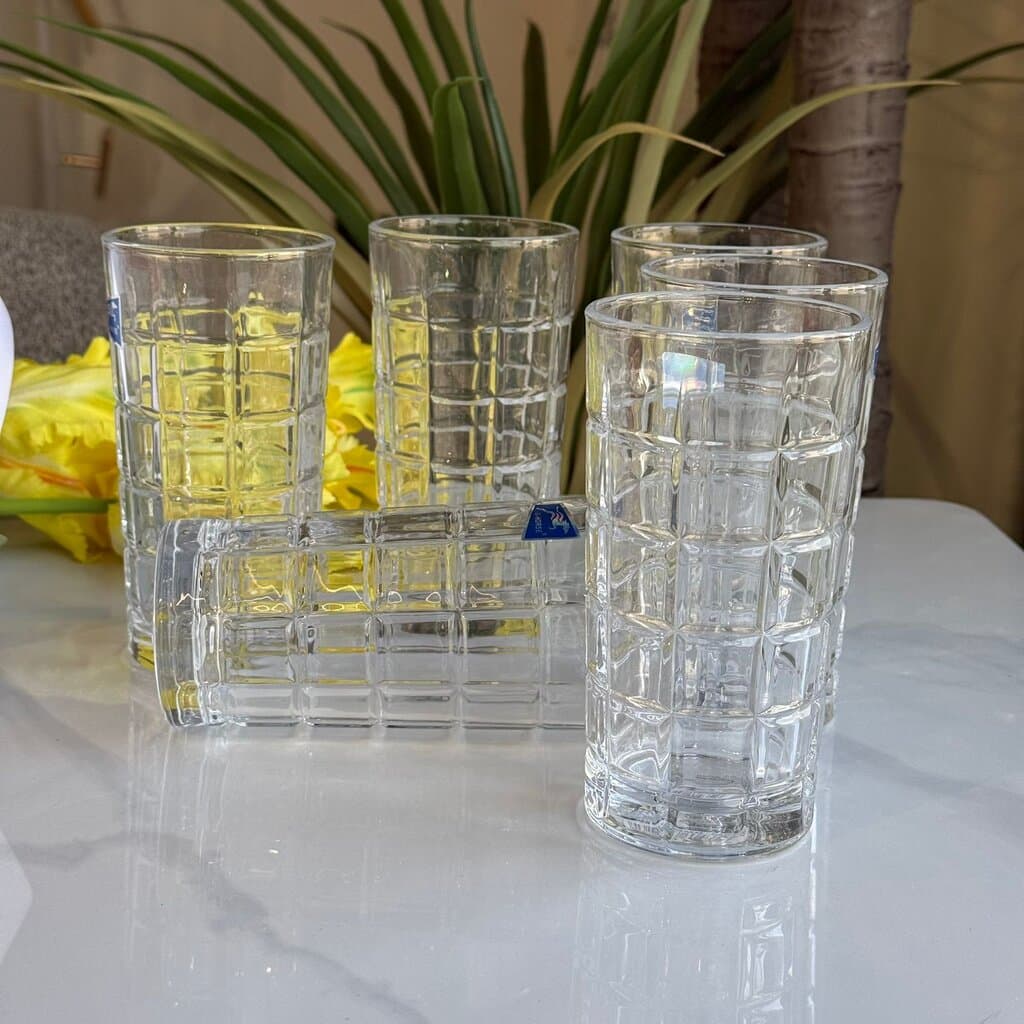 6 PCS- Modern Clear Glassware Set 5