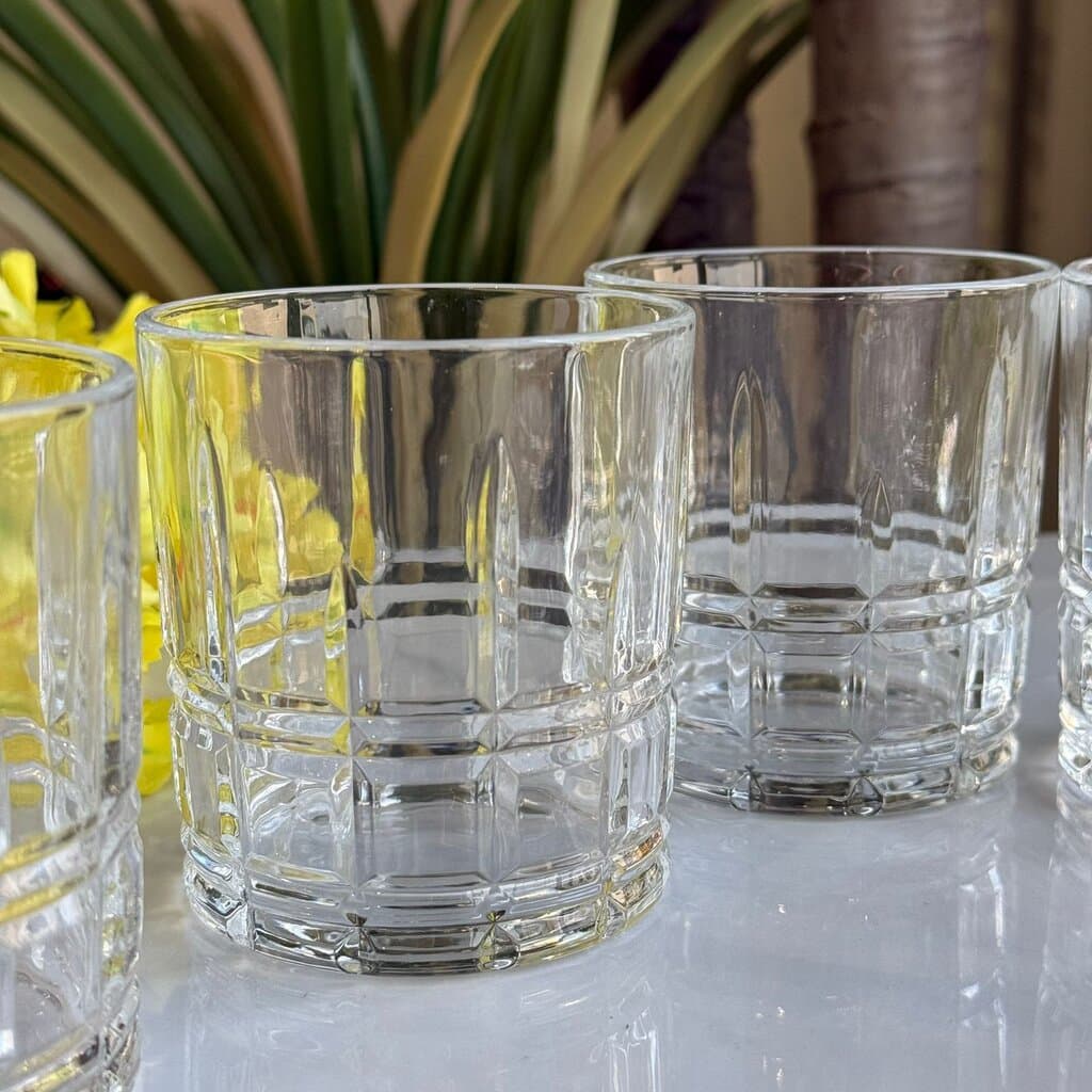 6 PCS- Modern Clear Glassware Set 6