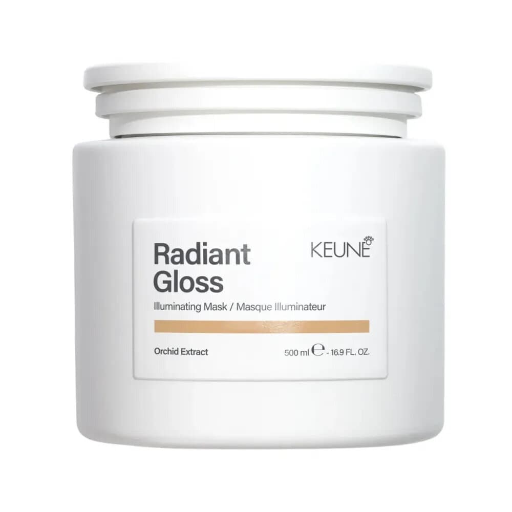Keune Radiant Gloss Mask 500ml in Light Brown - Intensive Shine & Vibrancy Treatment 1
