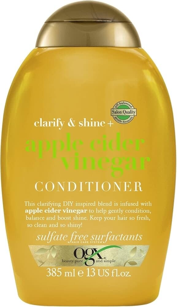 OGX Clarify & Shine+ Apple Cider Vinegar Conditioner for Oily Hair, 385ml - Gold 1