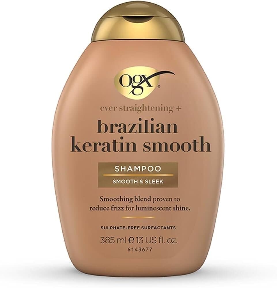 OGX Ever Straightening+ Brazilian Keratin Therapy Smoothing Shampoo - Brown (385ml) 1