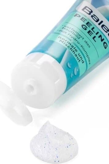 Balea Gentle Peeling Gel Cleansing Scrub, 75ml - Original Light Green Formula 2