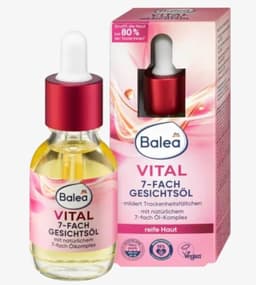 Balea Vital 7-Fold Facial Oil with Vitamin E & Bisabolol - Pink (30ml) — photo 1