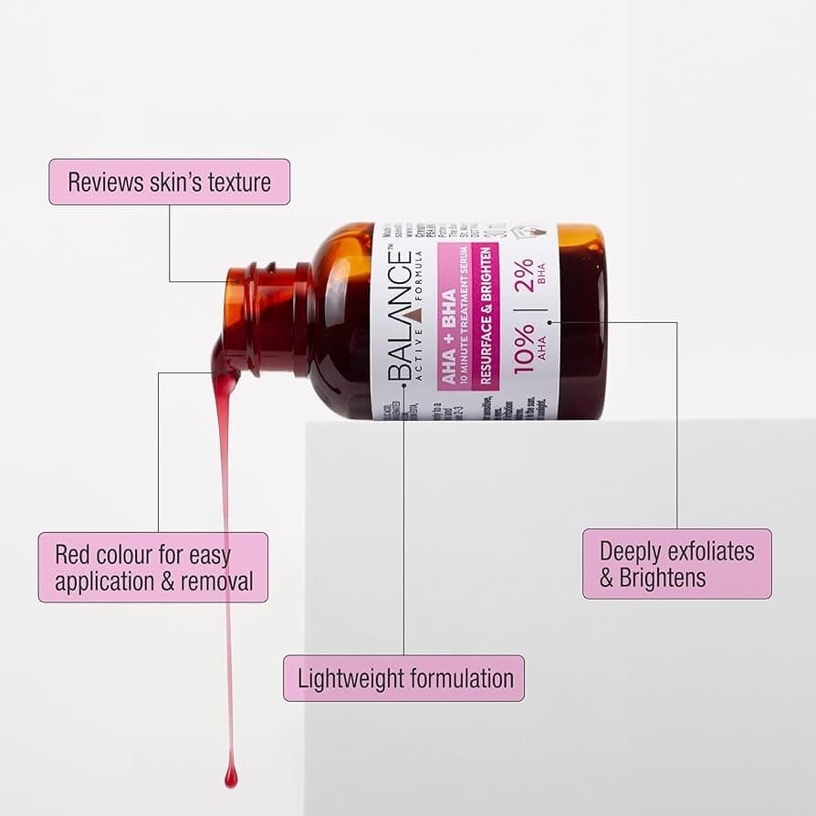 Balance Active Formula AHA 10% + BHA 2% Retexturising Serum - Pink (30ml) — photo 3