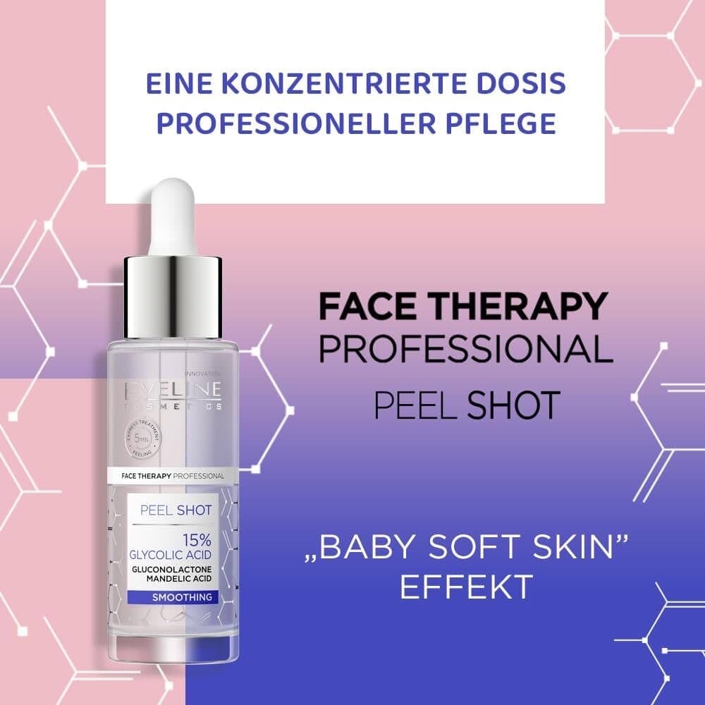 سيروم للعناية بالبشرة من Eveline Cosmetics مقشر احترافي 15% حمض الجليكوليك - ٣٠ مل — photo 2