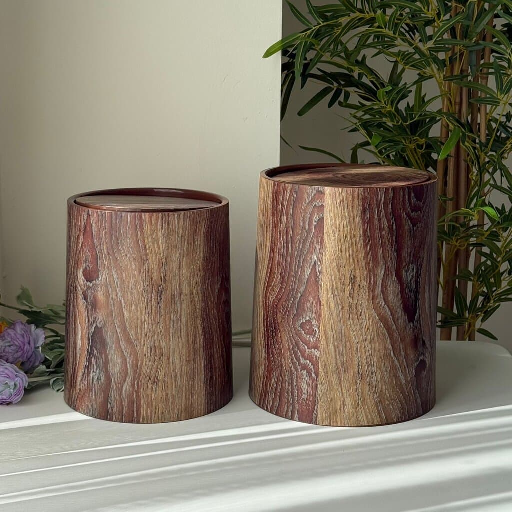 Modern Luxury Storage Bin With Lid (Wood Design) 2