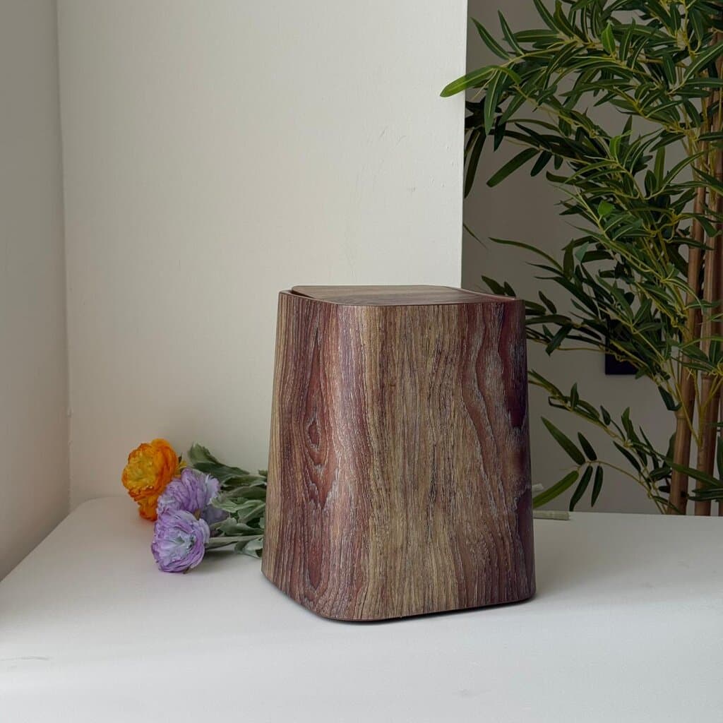 Modern Luxury Storage Bin With Lid (Wood Design) 9
