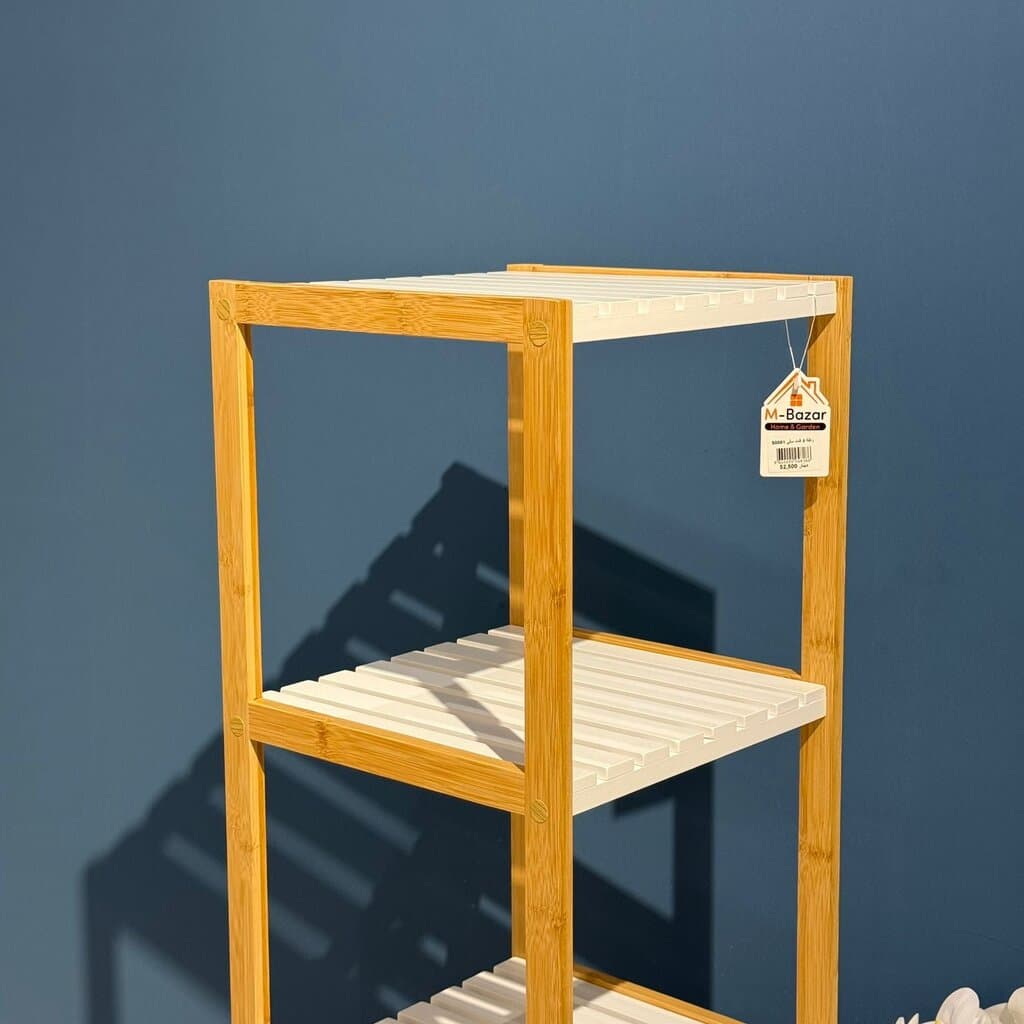 Modern Bamboo Multi-Tier Organizer Shelf – Stylish Storage Rack 8