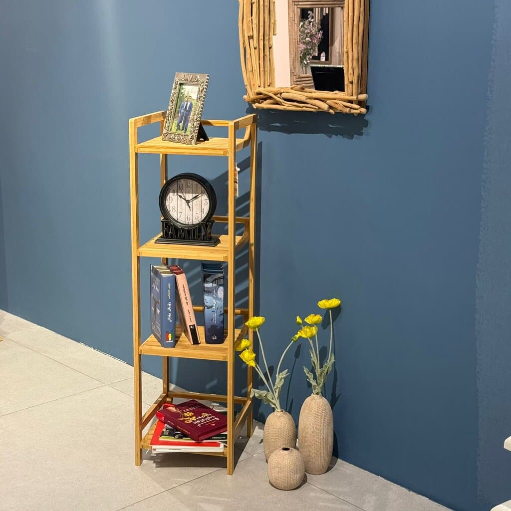 Modern Bamboo Multi-Tier Storage Rack – Space-Saving Organizer Shelf 3