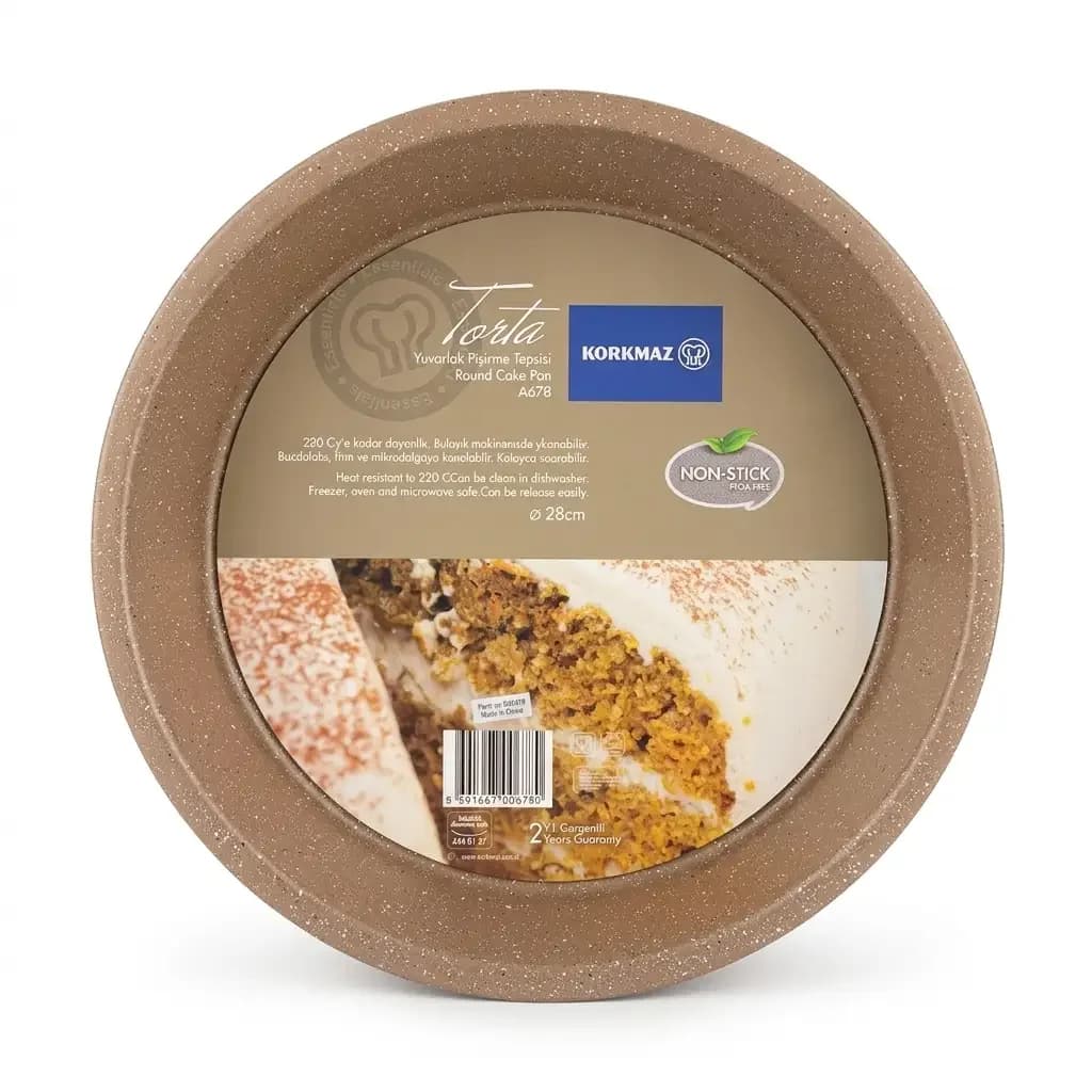 Korkmaz Torta Essentials Professional Heat-Resistant Non-Stick Round Cake Mold - 28cm 1