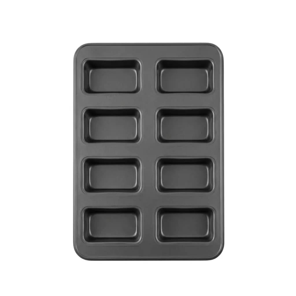 Hong Bake Professional 8-Cavity Non-Stick Steel Mini Loaf Pan for Cake and Mini Toast 1