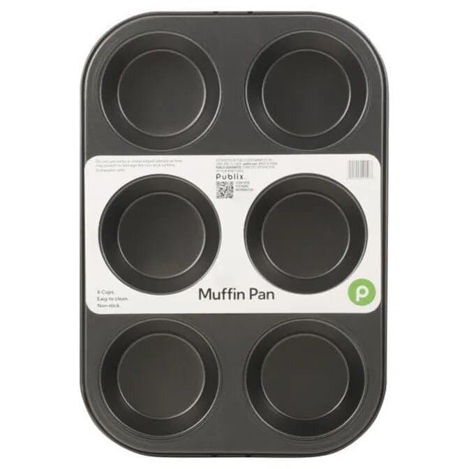 Bubblix Professional 6-Cup Non-Stick Steel Muffin & Cupcake Tray - 31 (L) 1