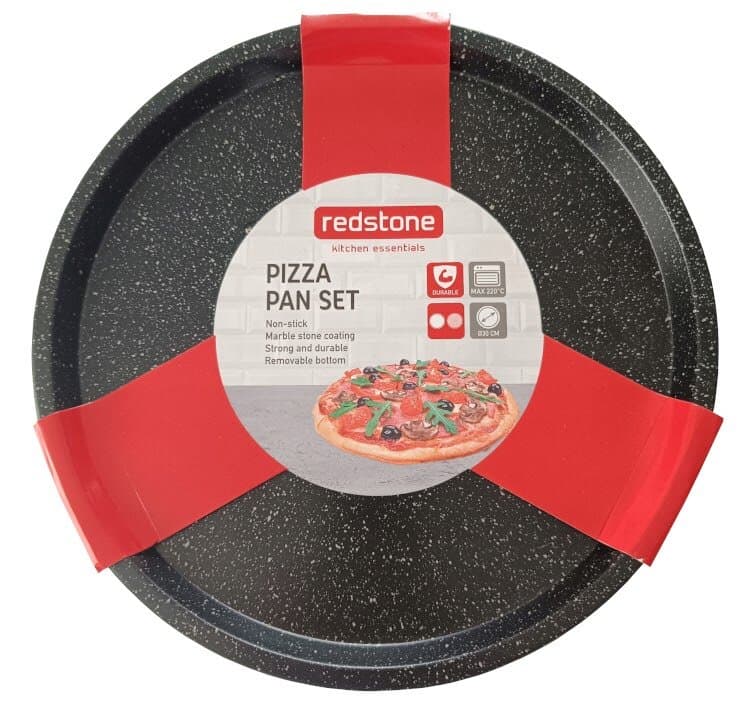 Redstone Professional Perforated Marble Pizza Tray Set with Removable Base 1