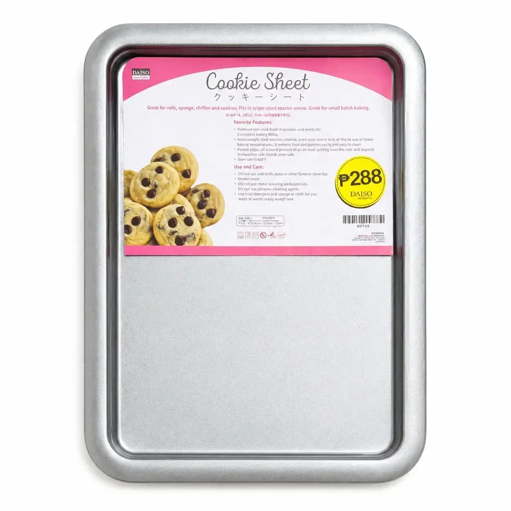 Daiso Japan Multi-Use Non-Stick Carbon Steel Cookie Sheet for Baking and Roasting 1