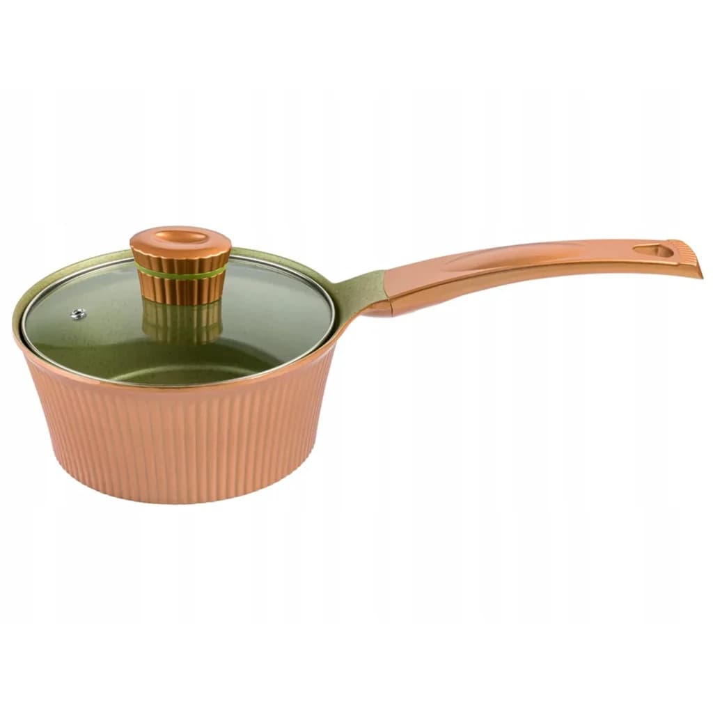 Florina Moody Coated Aluminum Pot with Lid - 18cm 1