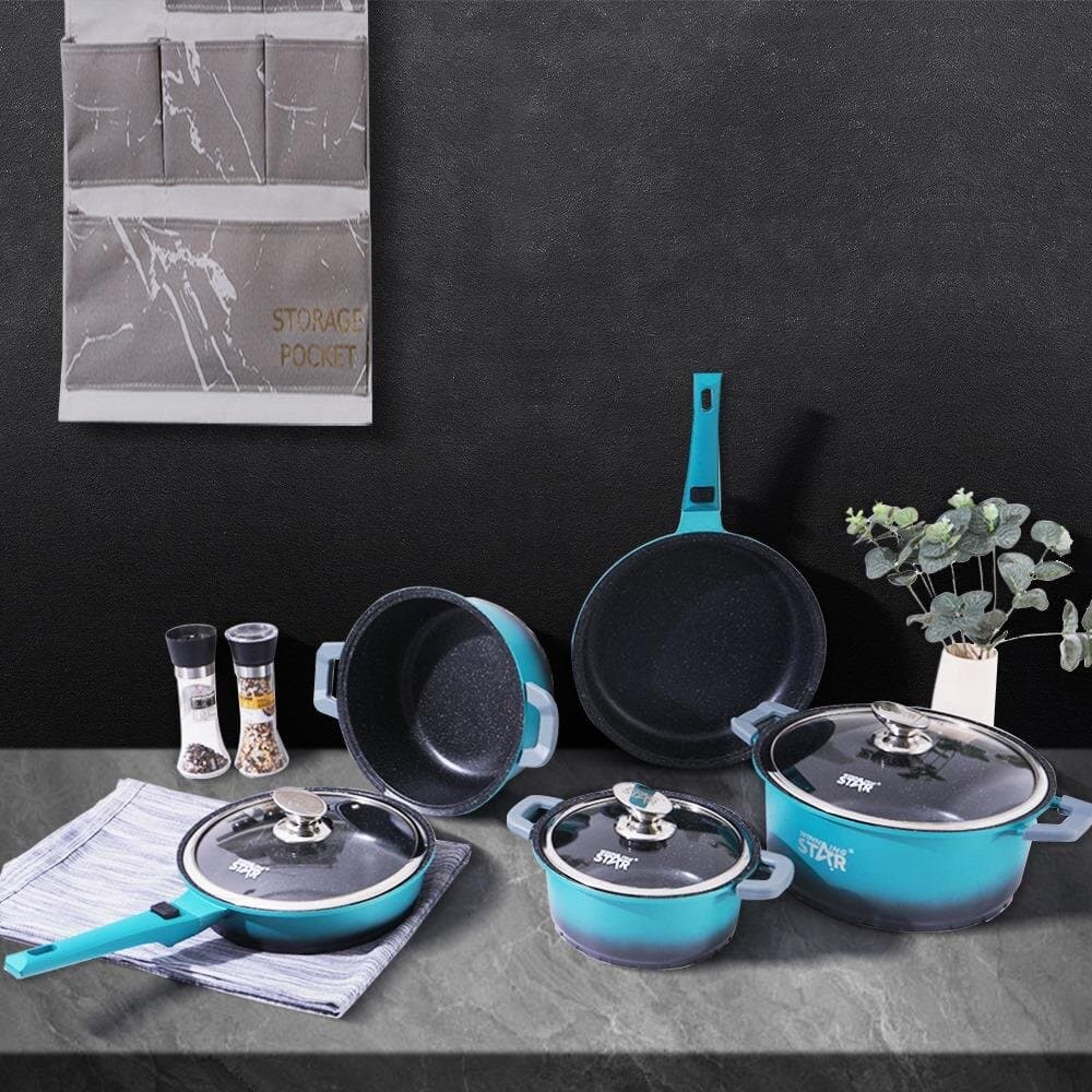 6 PCS High Quality Aluminum Cookware Set 4