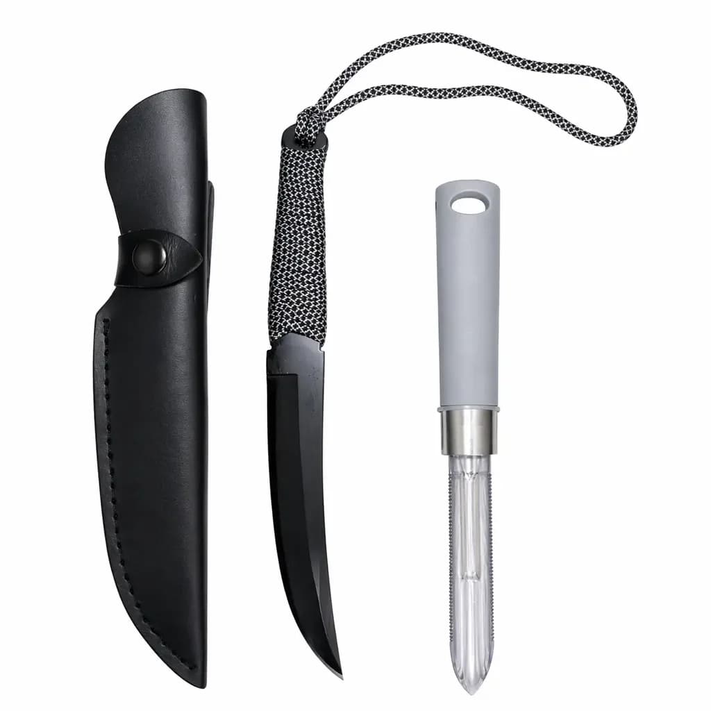 Integrated Tool Set: Tactical Knife and Professional Vegetable Peeler 1