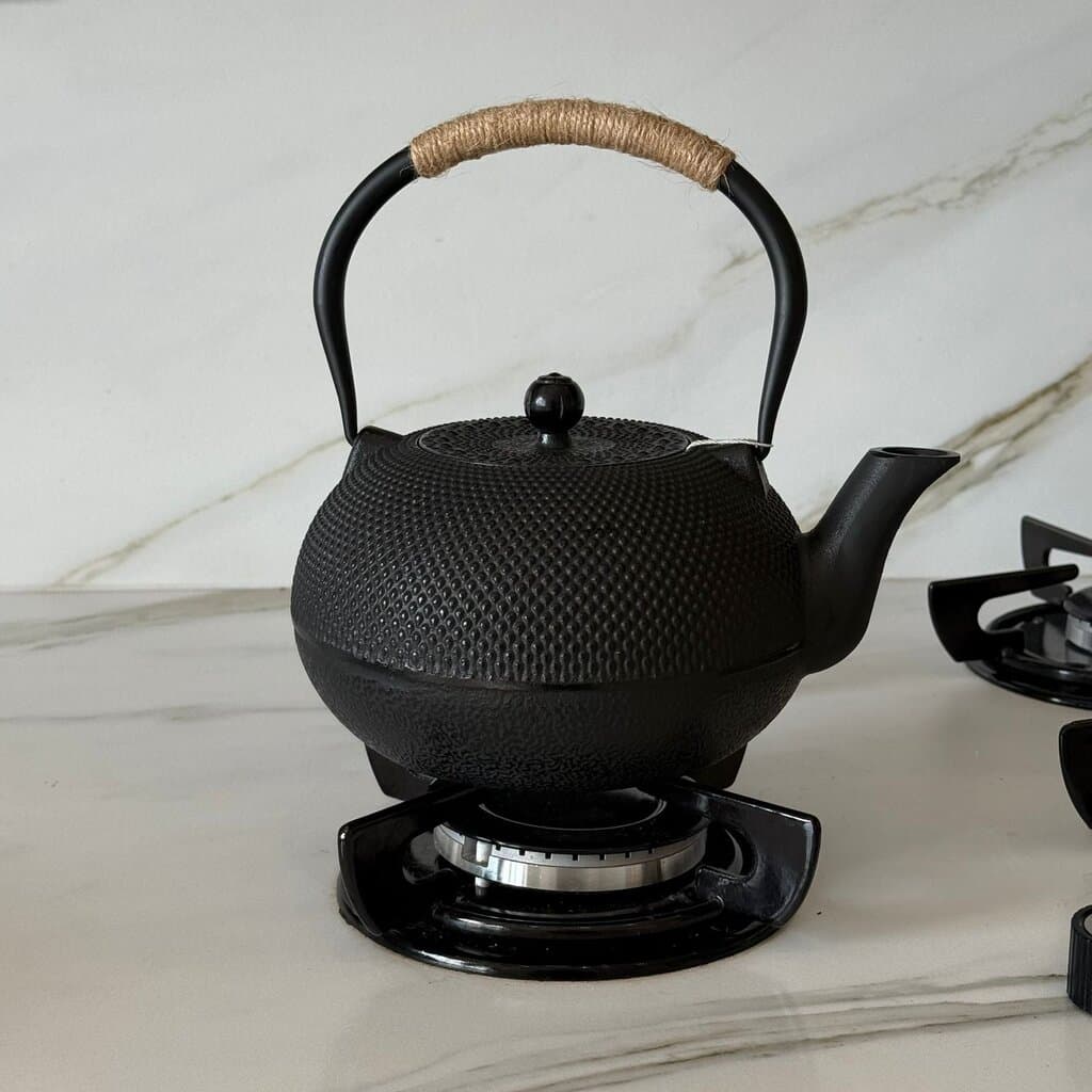 Stoneware Teapot with Stainless Steel Infuser 5