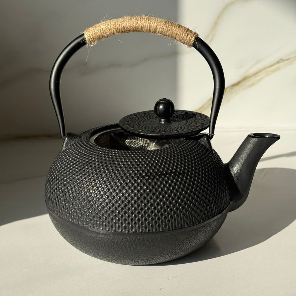 Stoneware Teapot with Stainless Steel Infuser 8