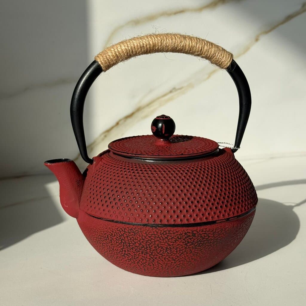 Stoneware Teapot with Stainless Steel Infuser 12