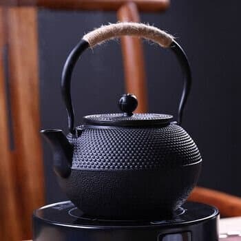 Stoneware Teapot with Stainless Steel Infuser 19