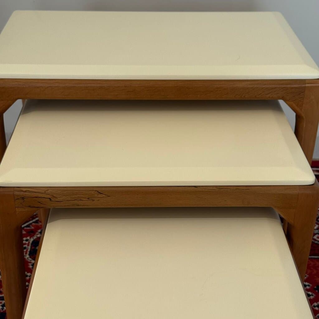 Luca - Modern Durable Table Set - Beige & Grey 8